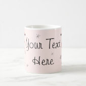 Mug Flamant rose Texte rose (Centre)
