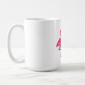 Mug Flamant rose Tornado Bold Art Graphique moderne (Gauche)