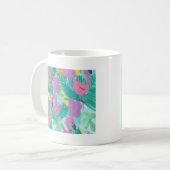 Mug Flamant rose Tropical Jungle Motif (Devant gauche)