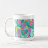 Mug Flamant rose Tropical Jungle Motif (Gauche)