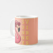 Mug Flamant Rose Vibes Ensoleillées (Devant gauche)