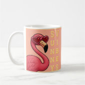 Mug Flamant Rose Vibes Ensoleillées (Gauche)