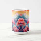Mug Flamant Tropical avec Fleurs (Centre)