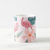 Mug flamants et fleurs tropicales sans soudure illustr (Centre)