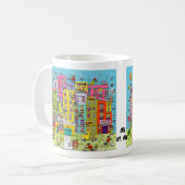 Mug Flamants roses à la maison (Devant gauche)