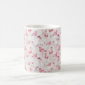 Mug Flamants roses Abstraits roses Aquarelle moderne (Centre)