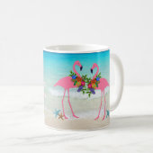 Mug Flamants roses Accueil by the Sea Custom Coffee Mu (Devant droit)