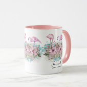 Mug Flamants roses Adieu Adieu Bon Voyage Amis cadeaux (Devant droit)