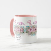 Mug Flamants roses Adieu Adieu Bon Voyage Amis cadeaux (Devant gauche)