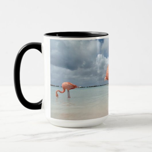 Mug Flamants roses Beach Aruba (Gauche)