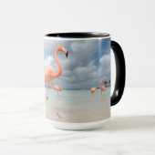 Mug Flamants roses Beach Aruba (Devant droit)