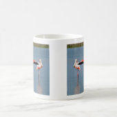Mug Flamants roses dans l'eau en Camargue (Centre)