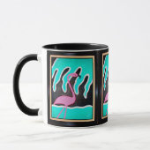 Mug Flamants roses d'art déco (Gauche)