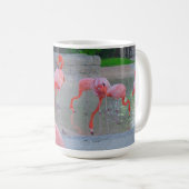 Mug Flamants roses De Floride Rose À La Plage (Devant droit)