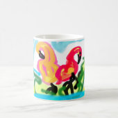 Mug Flamants roses d'été adorables (Centre)