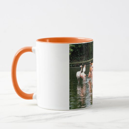 Mug Flamants roses et réflexions (Gauche)