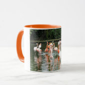 Mug Flamants roses et réflexions (Devant gauche)