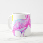 Mug Flamants roses gracieux : aquarelle romance (Devant gauche)