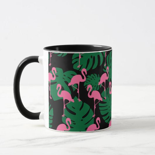 Mug Flamants roses Motifs de jungle (Gauche)