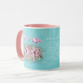 Mug FLAMANTS ROSES personnalisés (Devant gauche)