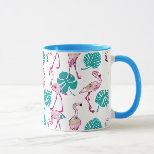 Mug Flamants roses roses