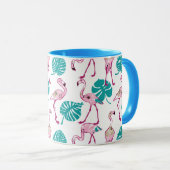 Mug Flamants roses roses (Devant droit)