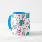Mug Flamants roses roses (Devant gauche)