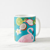 Mug Flamants roses roses : Tropical Seamless Motif (Devant droit)