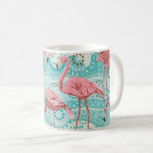 Mug Flamants roses sans soudure motif (Devant droit)
