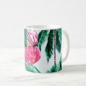 Mug Flamants roses Sous Les Palmiers Dans La Jungle D' (Devant droit)