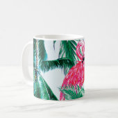 Mug Flamants roses Sous Les Palmiers Dans La Jungle D' (Devant gauche)