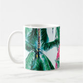 Mug Flamants roses Sous Les Palmiers Dans La Jungle D' (Gauche)