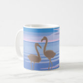 Mug Flamants roses sur la plage - Miami (Devant gauche)