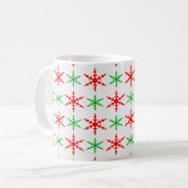 Mug Flambeaux rouges et verts de Noël (Devant gauche)
