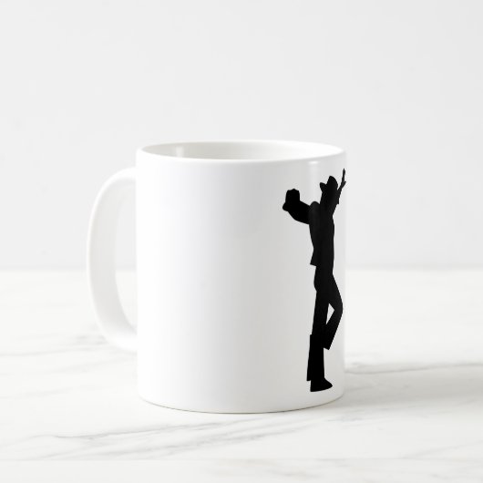 Mug Flamenco Danseuse noir (Devant gauche)