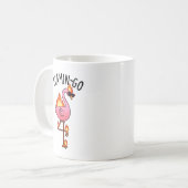 Mug Flamin-go Funny Flamant rose Pun (Devant gauche)