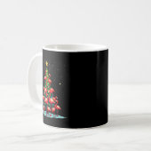 Mug Flamingo Christmas Tree Funny Nkie Holiday Flaming (Devant gauche)