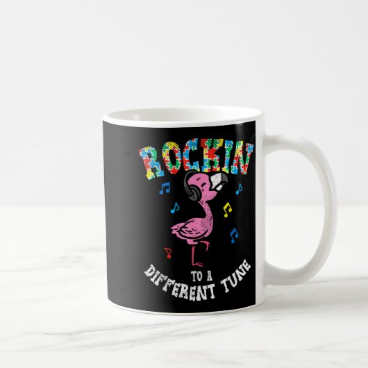 Mug Flamingo Danse Rockin À Une Chanson Différente Enf (Droite)