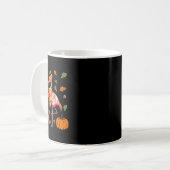 Mug Flamingo d'automne au potiron épicé Latte Feuilles (Devant gauche)