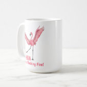 Mug Flamingo de feu rassemblé pour 30 ans (Devant gauche)