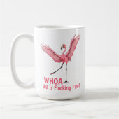 Mug Flamingo de feu rassemblé pour 30 ans (Gauche)