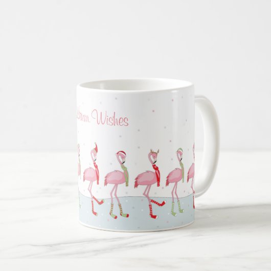Mug Flamingo de Noël (Devant droit)