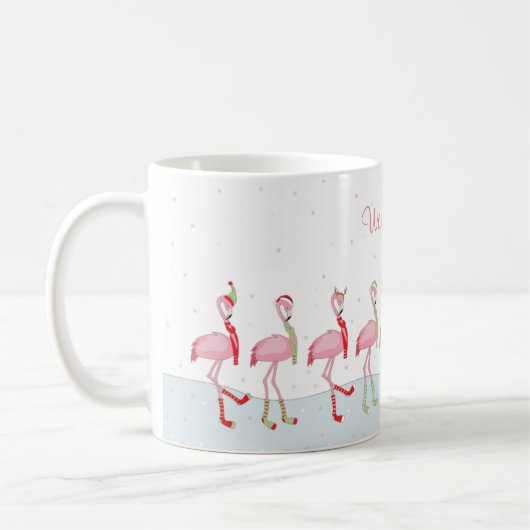 Mug Flamingo de Noël (Gauche)