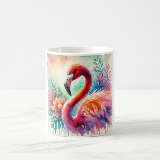 Mug Flamingo Elegance 080824AREF149 - Watercolor (Centre)