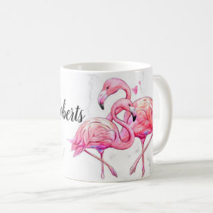 Mug Flamingo Géométrique Floral Tropical
