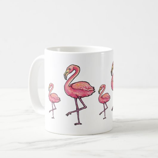 Mug Flamingo Heureux (Devant gauche)
