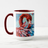 Mug Flamingo Painting - Gift for Flamingo Lovers (Gauche)