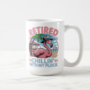 Mug Flamingo Plage Tropicale Retraite Humour