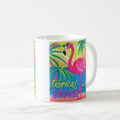 Mug Flamingo rose Position tropicale sur une jambe (Devant droit)