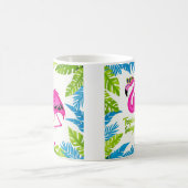 Mug Flamingo rose Position tropicale sur une jambe (Centre)